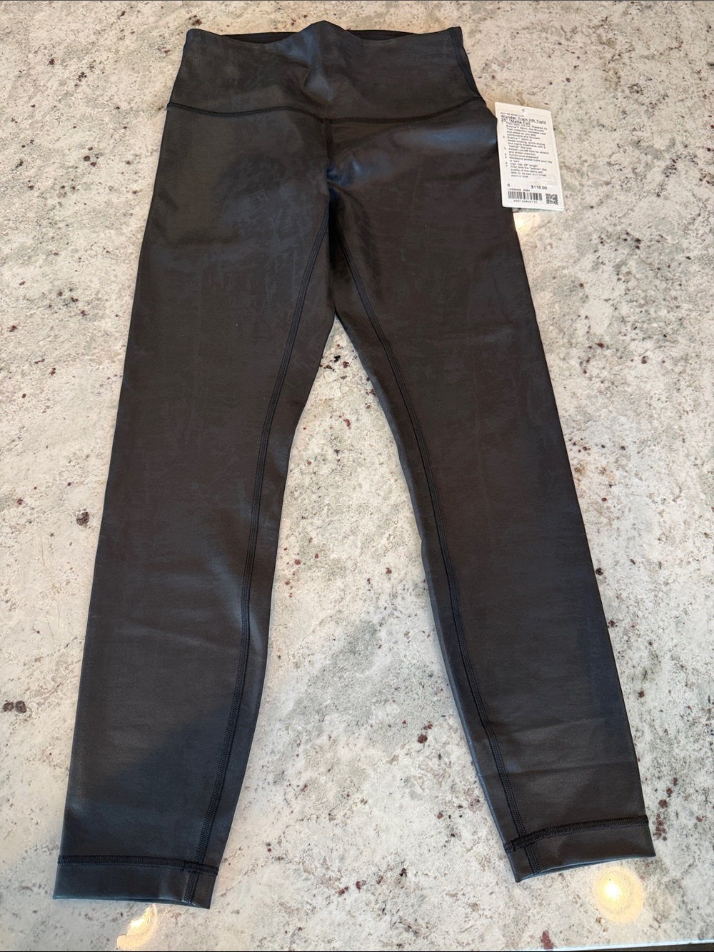 NWT - Lululemon athletica Matte Foil Wunder Train HR Tight in Black